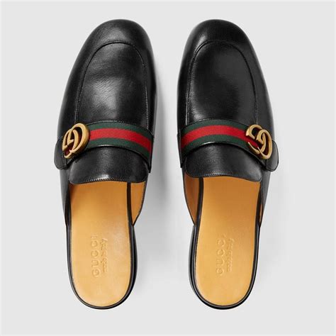 mens gucci house slippers|gucci princetown striped slippers.